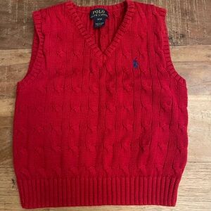 Like new polo, Ralph Lauren vest 3t